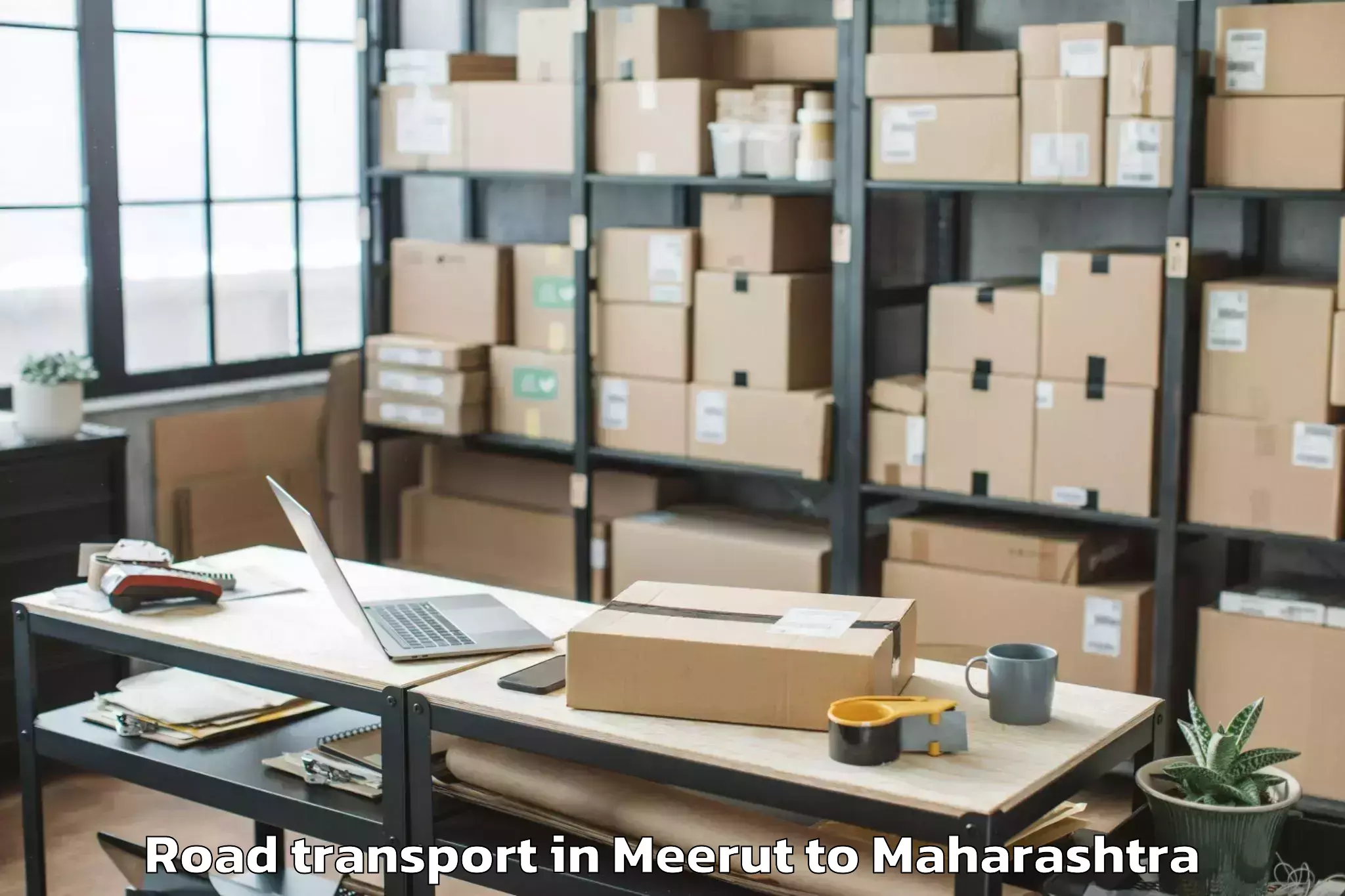 Book Meerut to Sironcha Road Transport Online